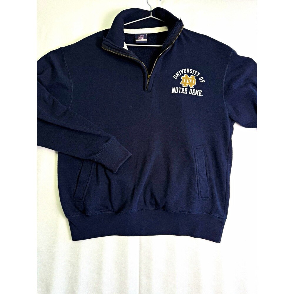 University of Notre Dame 1/4 Zip Sweatshirt Size L